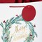 13" Large Christmas Gift Bag Assortment with Tissue Paper (3 Bags: "Merry Christmas" Wreath, Gold Joy, Snowy Red Barn) Red, White, Gold Foil